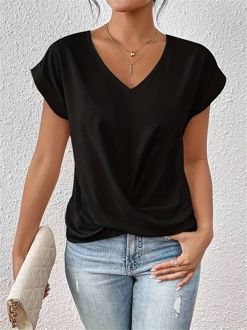 Tiziana | Casual Top met Korte Mouwen