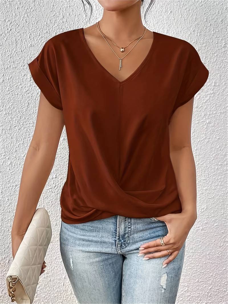 Tiziana | Casual Top met Korte Mouwen