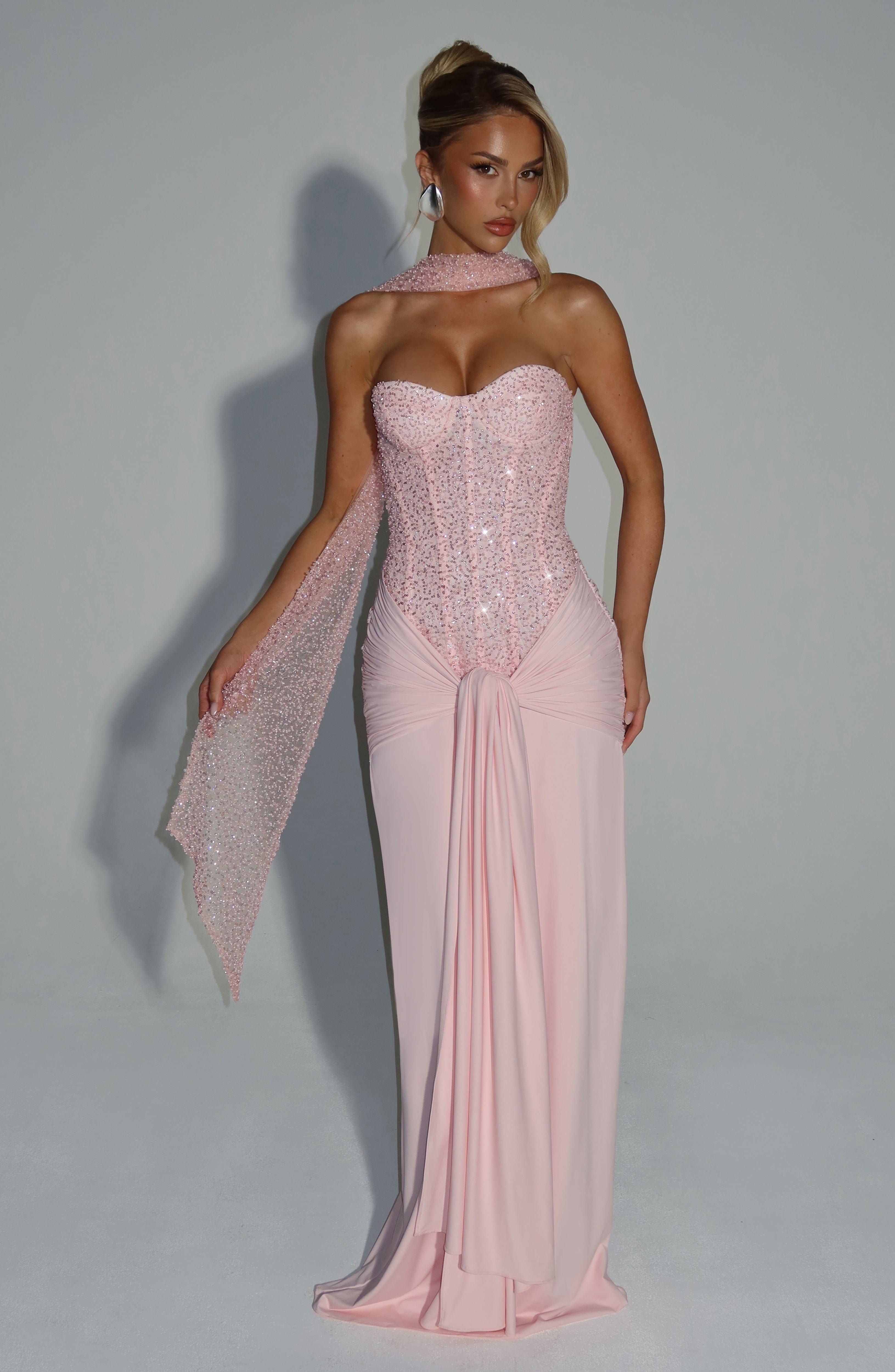 Ellen | Elegante strapless maxi-jurk
