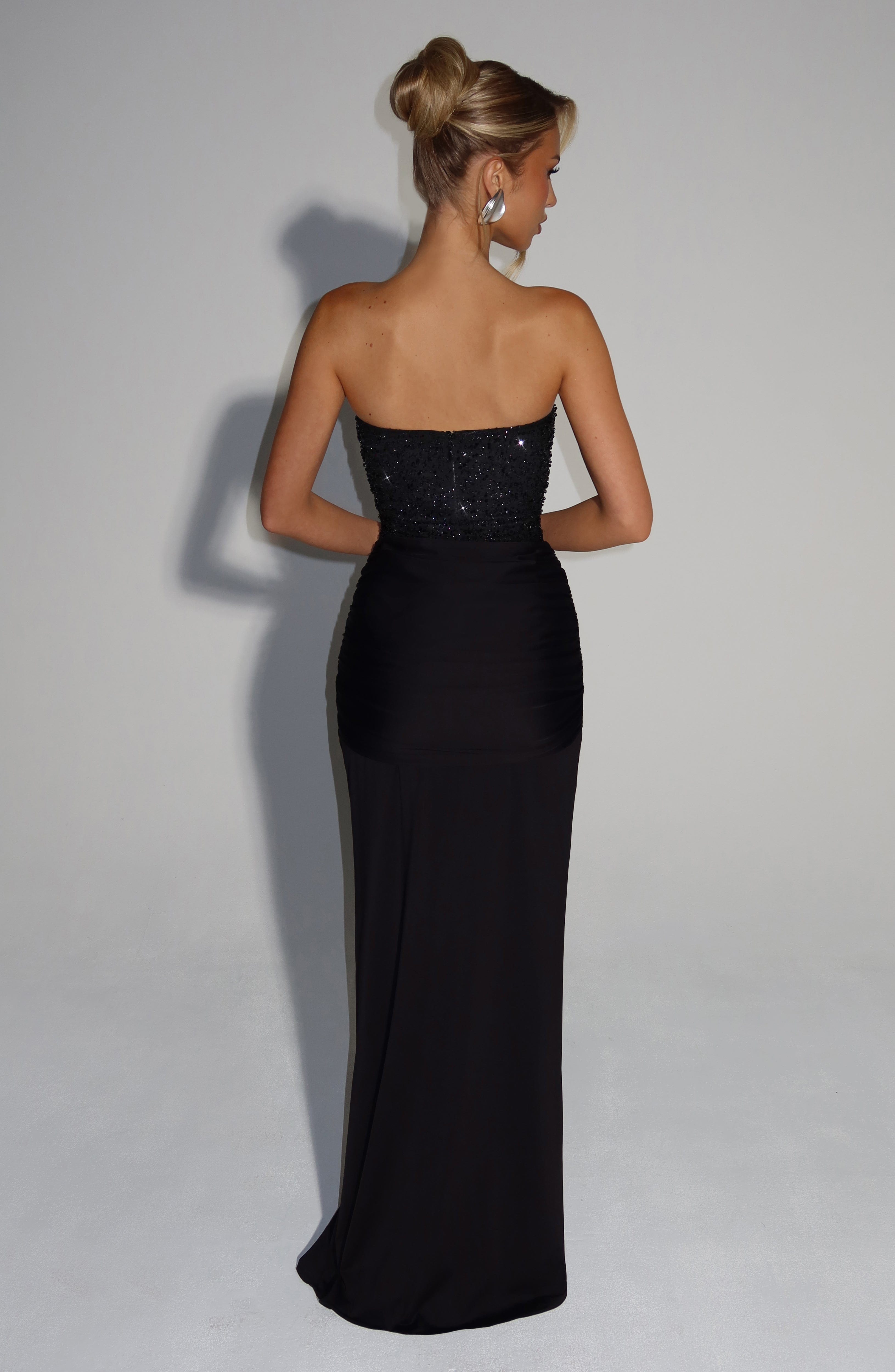 Ellen | Elegante strapless maxi-jurk