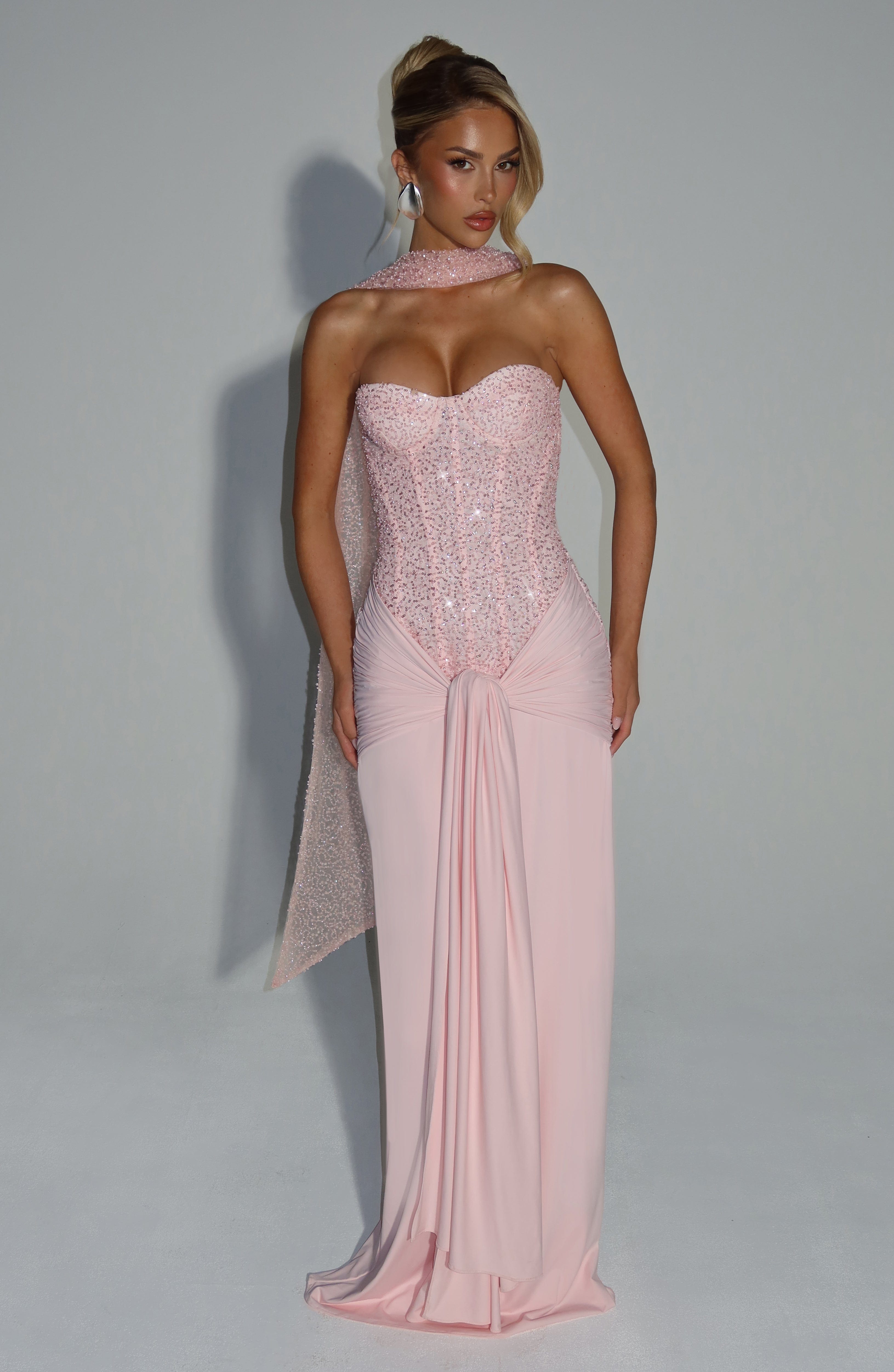Ellen | Elegante strapless maxi-jurk